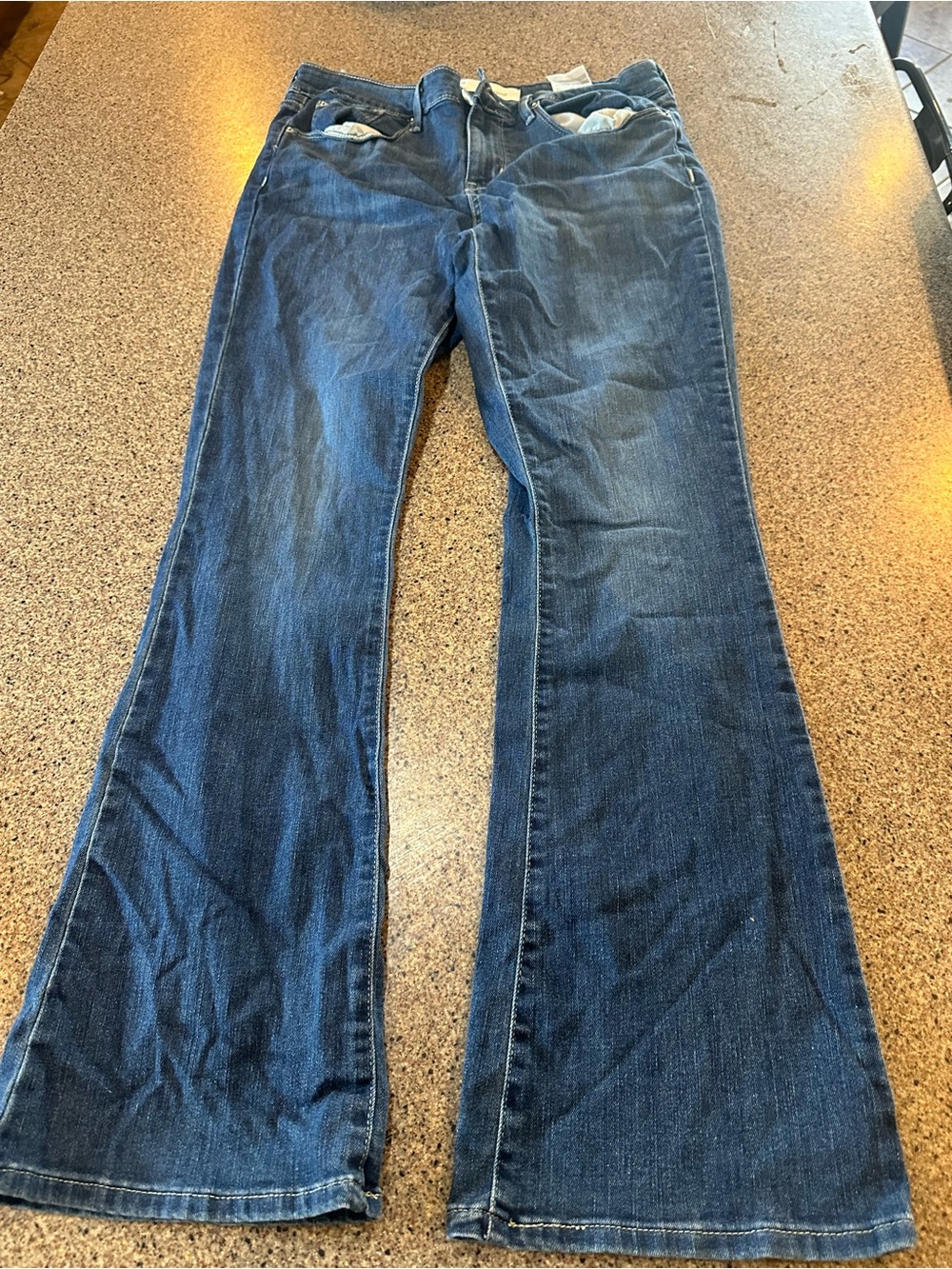 Signature Dark Blue Flare Jeans